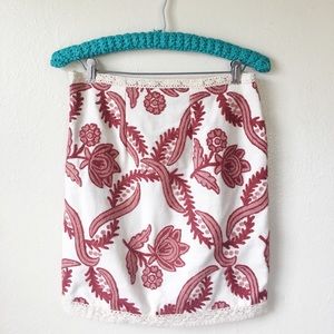 Hand Sewn One of A Kind Vintage Mini Skirt